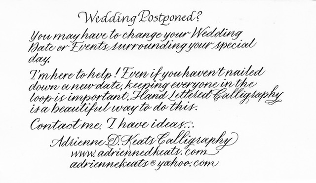 Wedding Postponed NEW